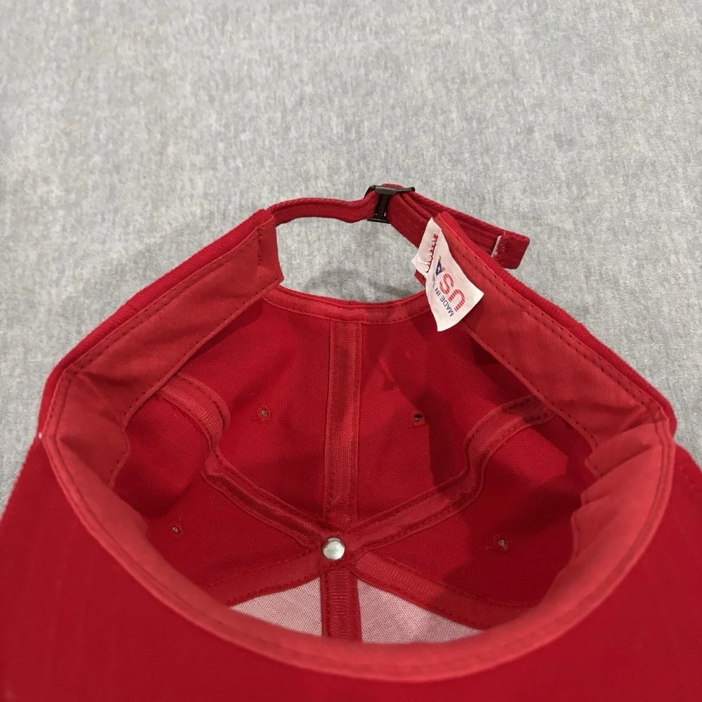Vintage 1999 Woodward Dream Cruise Hat Red Embroidered Strapback Cap‎ USA Made